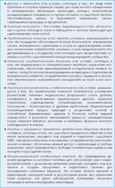 Необходимые условия